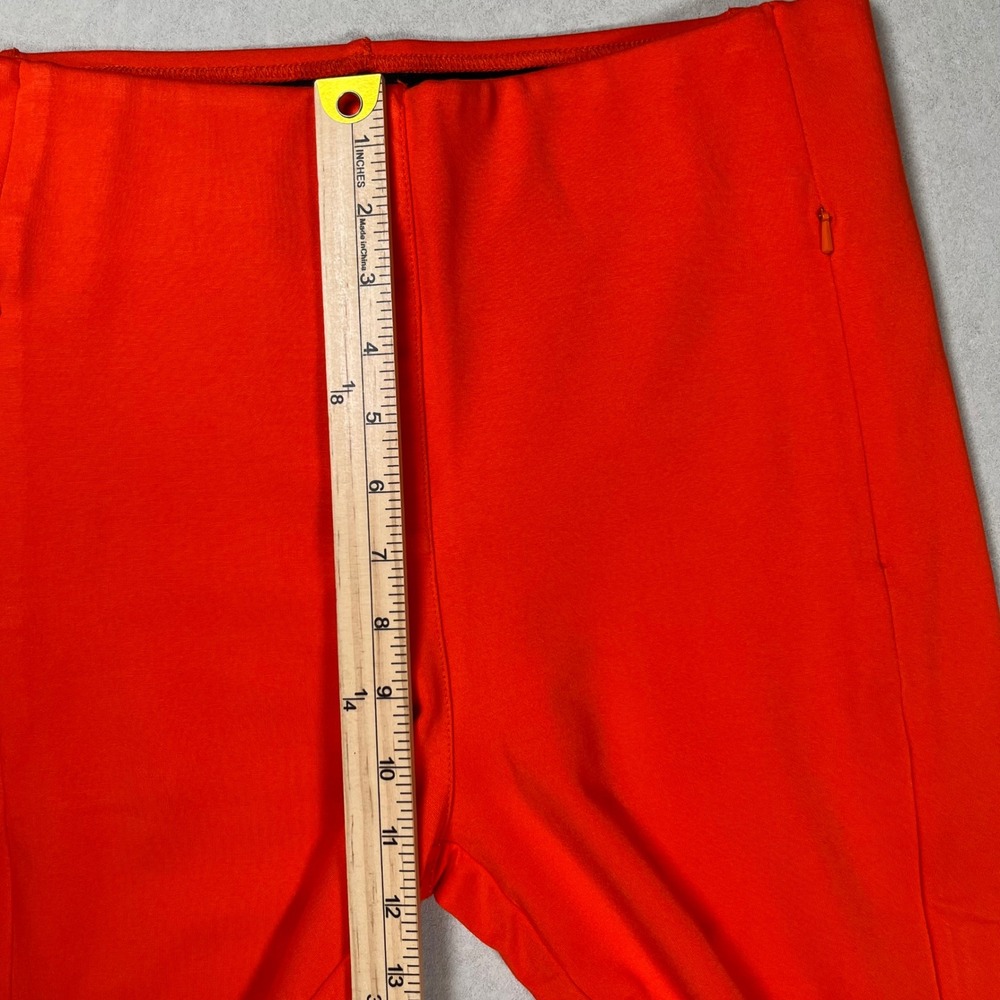 Betabrand Monroe Crop Straight Trouser Pants Women Size M Orange Colorful Preppy - Picture 6 of 7